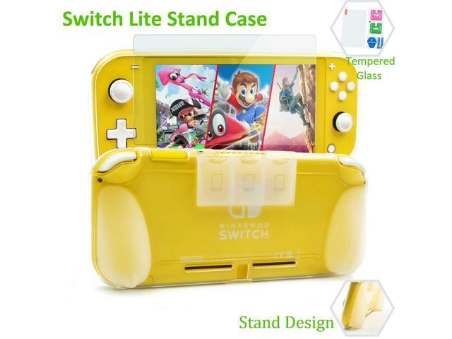 Protective Tpu Case For Nintendo Switch Lite Stand Grip Case Flexible 3 Game Card Slots Clear Cover For Nintendo Switch Lite Tempered Glass Screen Protectors Included Newegg Com - roblox chip for nintendo switch