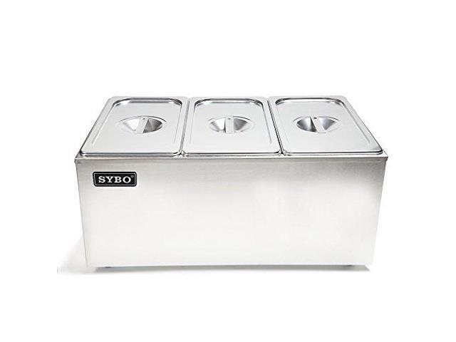 Sybo Zck165a 3 Commercial Grade Stainless Steel Bain Marie Buffet