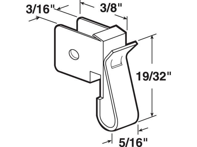 6 Spiral Balance Clips Use With 3//8/" Outside Diameter Tube FR Series Non-Tilt