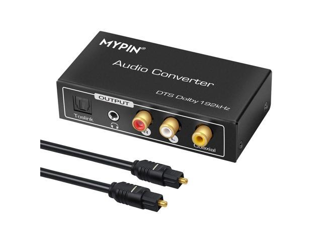 192KHz HDMI ARC Audio Adapter Digital to Analog RCA Converter HDMI to 3.5mm Jack Audio Extractor 4K Digital LPCM 2.0 to Analog L/R TV Sound to Headphone Speaker Amplifier Volume Control Synchronously