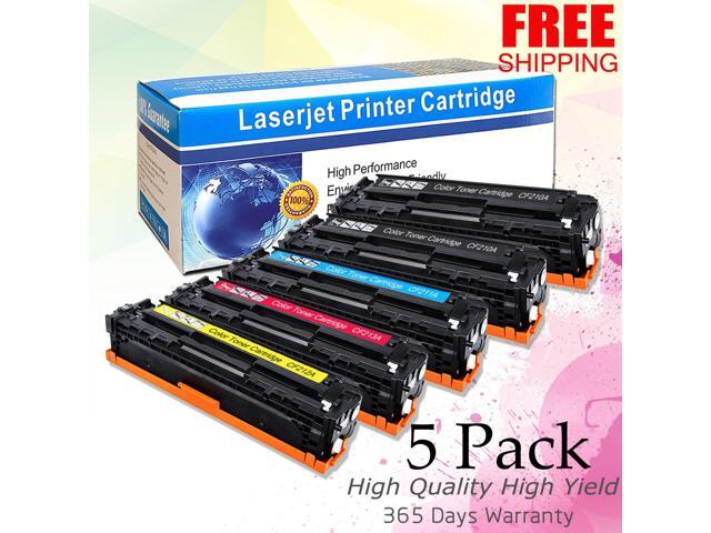 5PK Compatible Toner Cartridge For HP Laserjet pro 200 m251nw CF210A-CF213A 131A
