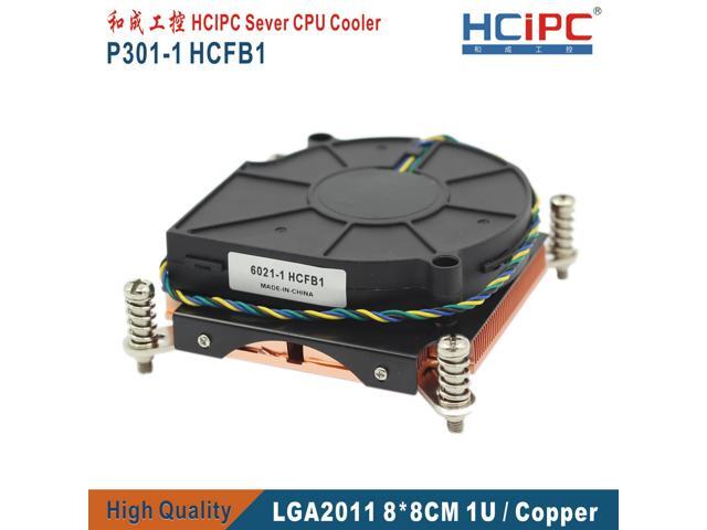 Hcipc P301 1 Hcfb1 Lga11 Square 80 80mm Cpu Cooler Computer Heatsink Cpu Fans 1u Slim Copper Cpu Cooler Cooling Fan Newegg Com