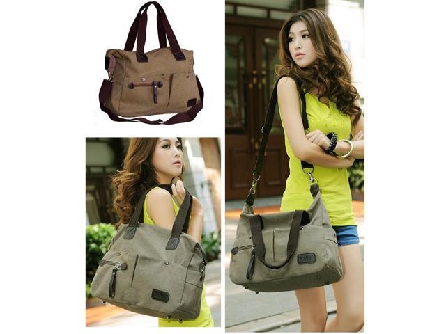 canvas shoulder bags for ladies