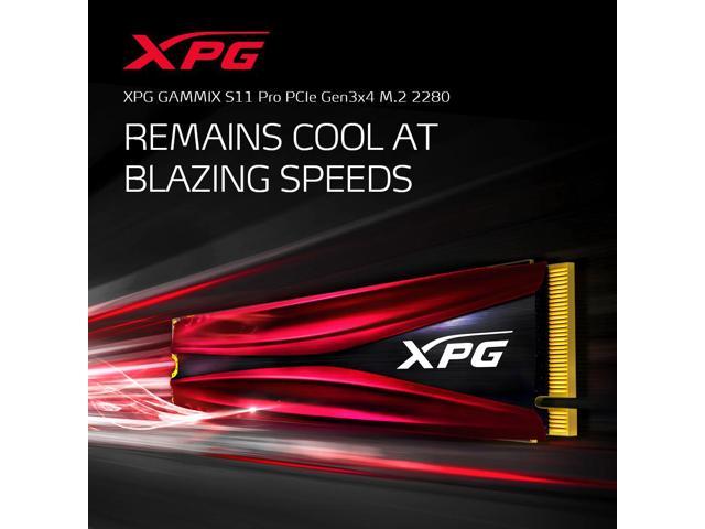 XPG GAMMIX Gaming SSD S11 Pro Series: 512GB Internal PCIe Gen3x4 M.2 2280  (NVMe)