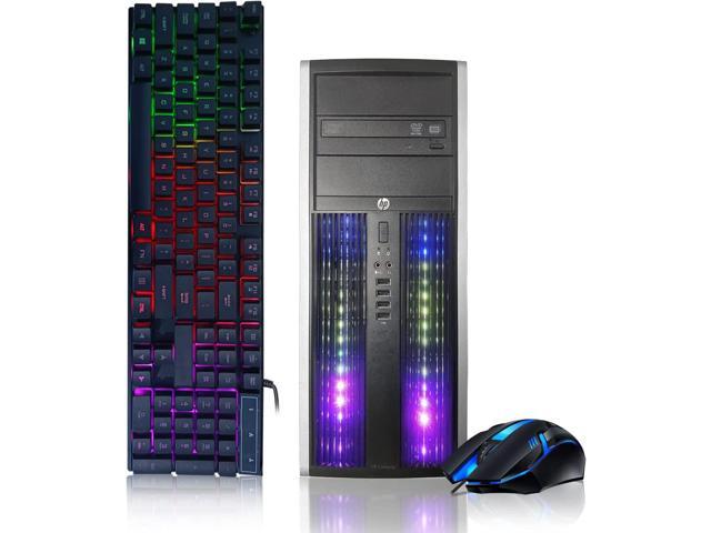 Refurbished: HP RGB Gaming PC Desktop Computer - Intel Quad I7 up to 3 ...