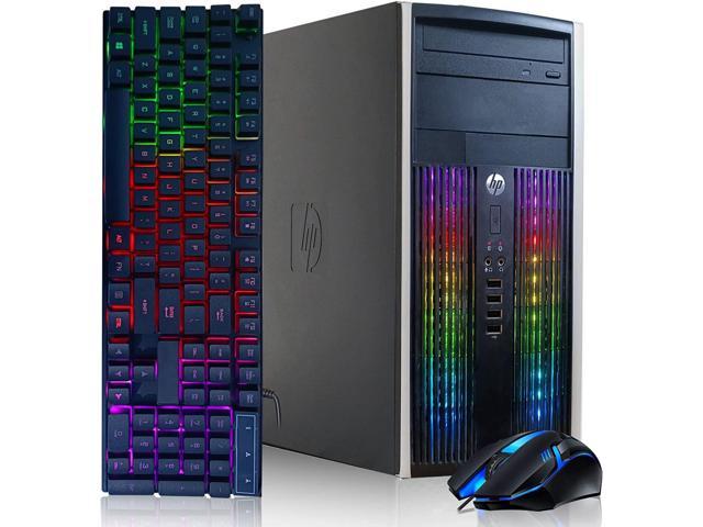 Refurbished: HP RGB Gaming PC Desktop Computer - Intel Quad I7 up to 3 ...