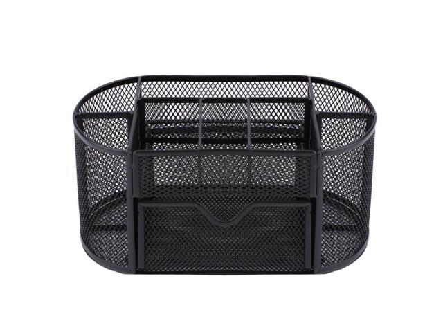Black Mesh Metal Desktop Office Pen Pencil Holder Storage Tray Black Mesh Metal Desktop Office Pen Pencil Holder Storage Tray Desk Organizer With Small Notched Supply