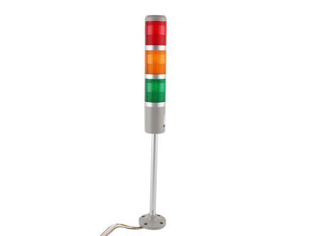 uxcell Warning Light Bulb Bright Emergency Signal Alarm Tower Lamp DC 24V 10W Red Green TB50-2T-E 
