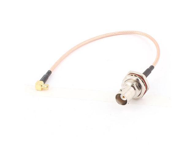 1 x New F Female Jack to MCX  Male Right Angle RG316 Pigtail RF Cable 20cm 