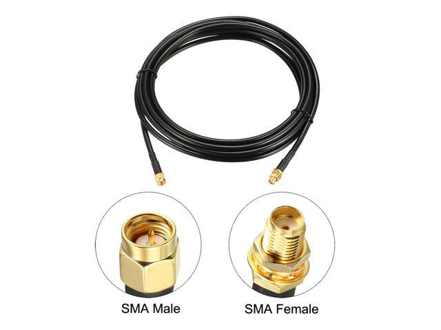 Antenna Extension Cable SMA Male to SMA Male coaxial Cable RG58 50 ohms 6 feet 2 Pieces 