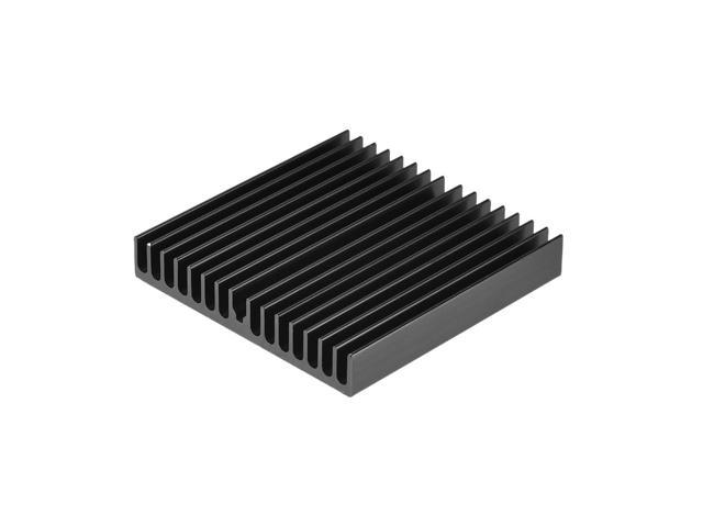 Parallel notches Heatsink for MOS GPU IC Chip 60 x 60 x 10 mm Black
