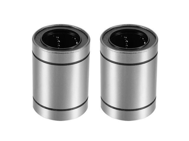 12mm OD 35mm Length 6mm Bore Dia uxcell LMH6UU Extra Long Two Side Cut Flange Linear Ball Bearings Pack of 2 