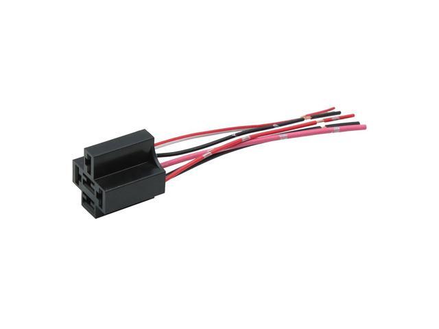 Dc 12v 5 Pin Wire Cable Relay Socket Harness Plug