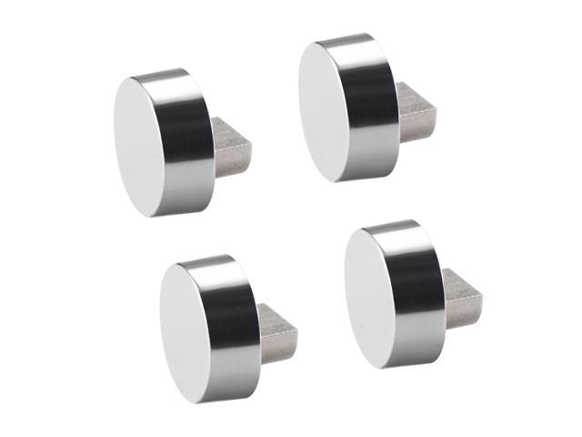 Mirror Clips Zinc Alloy Glass Clamps Holder Round Shape For 6 7mm Thick 4 Pcs Newegg Com