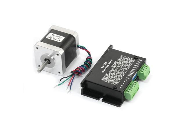 Nema 17 4 Wire CNC Robot Stepper Motor 48mm 1.3A 74oz.in w M415B Driver ...