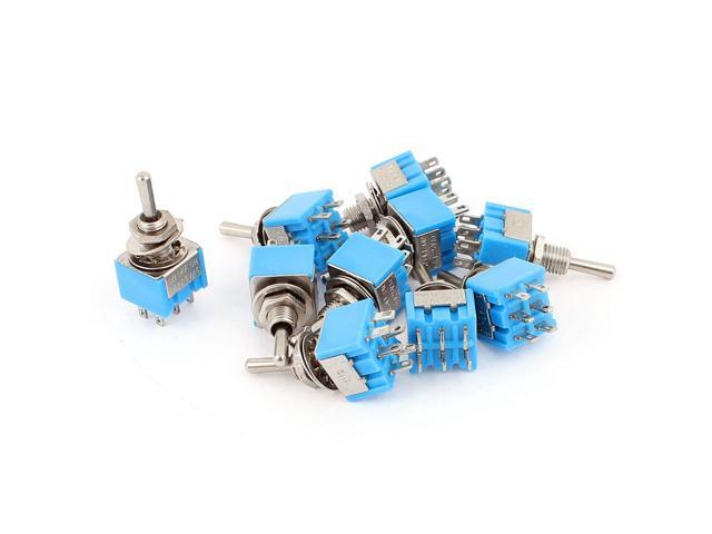 Ac 125v 6a 6 Terminals Latching Dpdt 3 Position Toggle