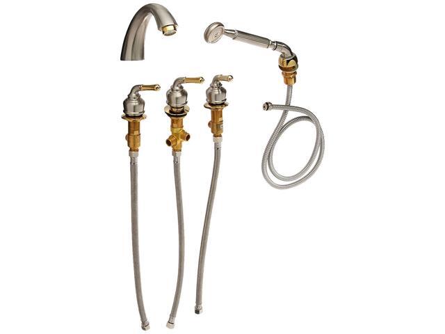 Kingston Brass Ks3695s Magellan Roman Tub Filler Set With Brass