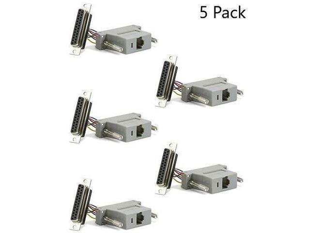 Networking RJ45 8P8C To DB25 Female Adapter