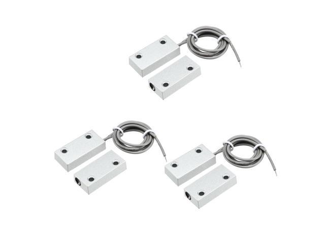 OC-60 NC Alarm Security Rolling Garage Door Contact Magnetic Reed Switch 2Pcs 