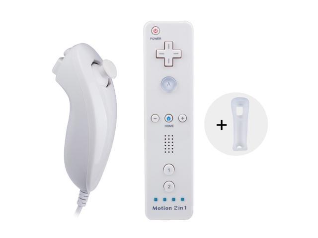 Brein lijst Extractie Wii Nunchuck Controller Motion Plus Werleo Built-in 2 in 1 Remote Motion  Nunchuck Controller with Silicon Case Compatible Nintendo Wii and Wii U &  PC (Need Adapter) - Newegg.com
