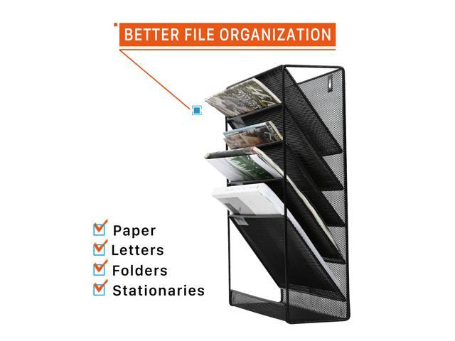 Universal Metal Mesh Wall File Single Letter Paper Pocket set of 4 pcs NEW !!!