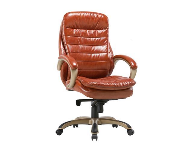 Clatina Executive Bonded Leather Chair With Lean Forward High Back