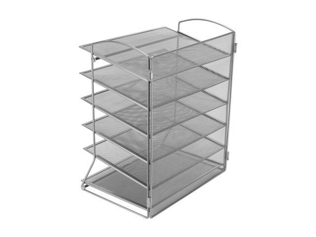 Office 2x New Metal Magazine Holders File Rack Stand Holder Office