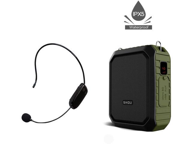 Bluetooth Voice Amplifier 18W Portable Pa System Wireless Microphone Waterproof 