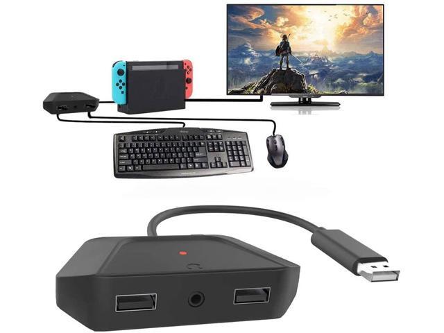 Keyboard And Mouse Adapter With 3 5mm Audio Jack Compatible With Nintendo Switch Xbox One Ps4 Ps3 Perfect For Games Like Fps Tps Rpg And Rts Newegg Com