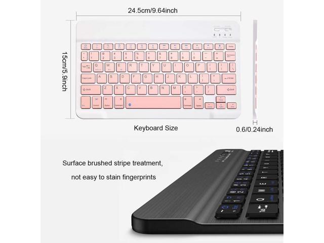 : Rechargeable Bluetooth Keyboard and Mouse Combo Ultra Slim  Full-Size Keyboard and Ergonomic Mouse for Huawei MediaPad T1 7.0 Plus and  All Bluetooth Enabled Mac/Tablet/iPad/PC/Laptop - Violet Purple :  Electronics