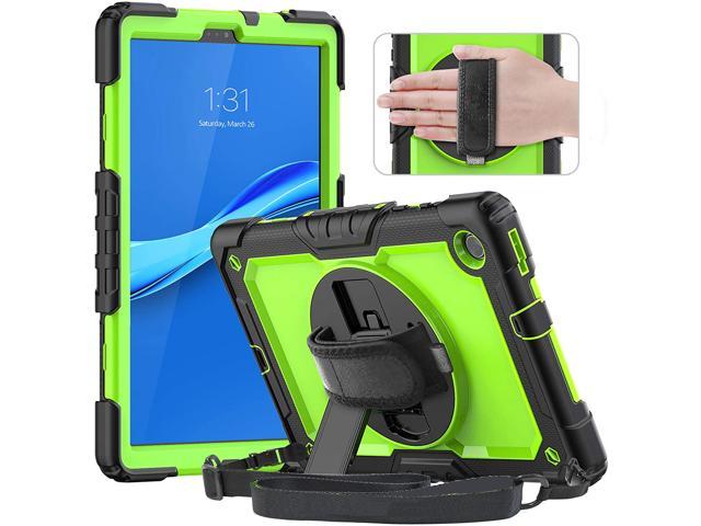Case for Lenovo Tab M10 Plus 10.3 Inch TB-X606F/TB-X606X with Screen Protector Pen Holder Herize Lenovo Tab M10 FHD Plus Case 2020 with 360 Rotating Kickstand Hand Grip Shoulder Strap Black 