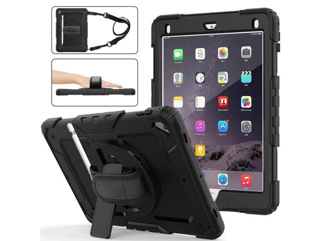 iPad 9.7 2018 2017 Case iPad Air 2 Case iPad Pro 9.7 Case Heavy Duty Rugged Shockproof Protective Hard Case Cover For for Apple iPad 6th / 5th Generation / iPad Air 2 / iPad Pro 9.7 inch