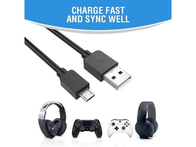 NXET® 22AWG Fast Charging Cable Micro USB Charger Sync Cable for Sony PlayStation 4/ PS4/ PS4 Slim/ PS4 Pro/Xbox One/One S/One X Controllers 3m