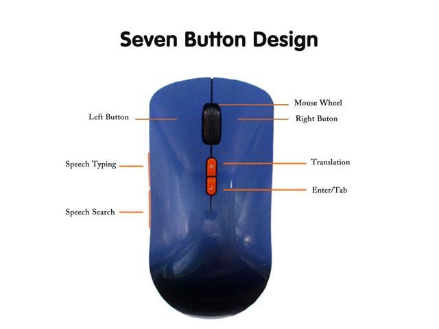 AI Intelligent Voice Wireless Mouse,Voice Typing Voice-Activated Business Office Home Translation Old Man Typing Computer Accessories 18 Countries Voice Translation 