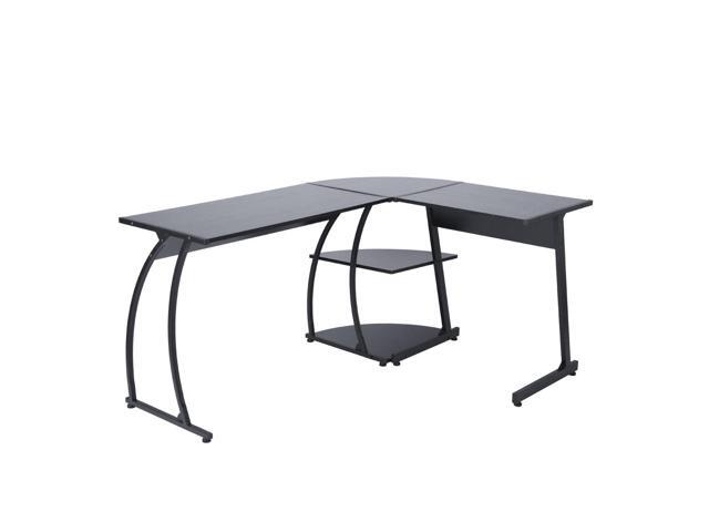 Furniturer Corner Writing Desk Office Computer Task Table Wooden Metal Black Boss Student Furniturer Corner Writing Desk Office Computer Task Table Wooden Metal Black Boss Student