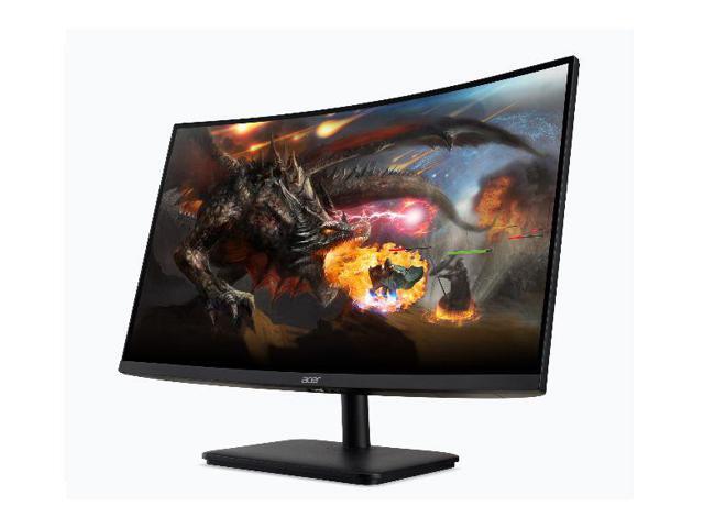 Acer Gaming Curved Monitor 27" ED270R  FHD @ 165Hz Refresh rate, AMD Free Sync, 5ms response time, 250 CD/m2 brightness, Tiltable, VESA, HDMI, Display Port, Black