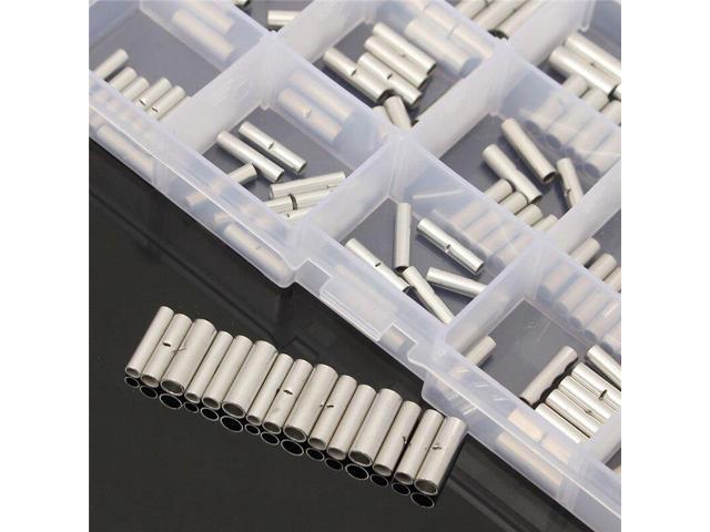 New 150pcs A Set Uninsulated Car Wire Butt Connectors 22 18 16 14 12 10 Awg Gauge Terminal Copper Electronics Stocks Newegg Com