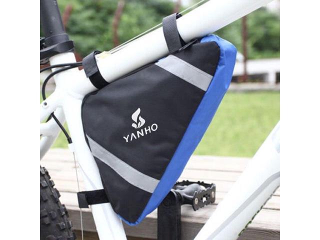 Reflective MTB Road Bike Front Bag Pannier Cycle Bicycle Triangle Bag Pouch