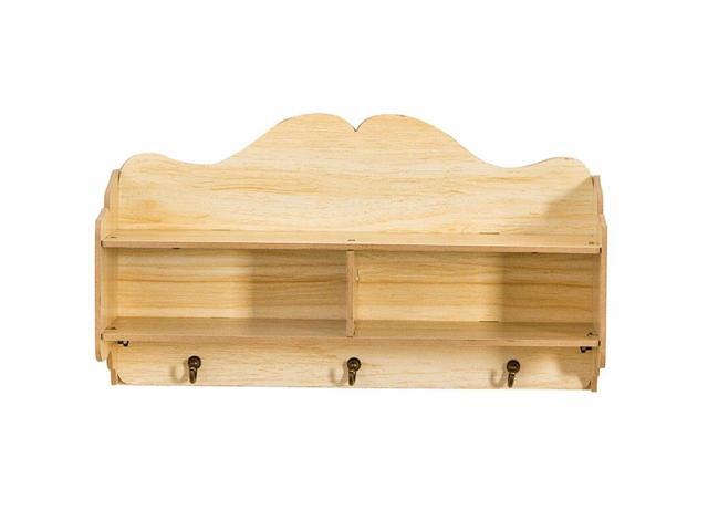 Wall Hung Type Wooden Decorative Shelf Sundries Storage Box