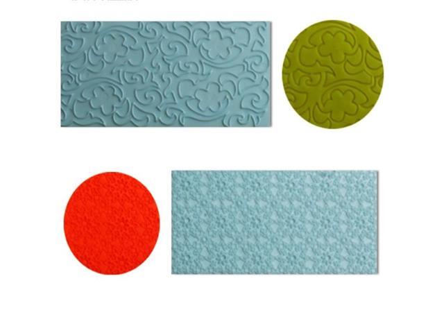 2pcs Set Texture Silicone Mold Sunflower Silicone Mat Fondant Cake