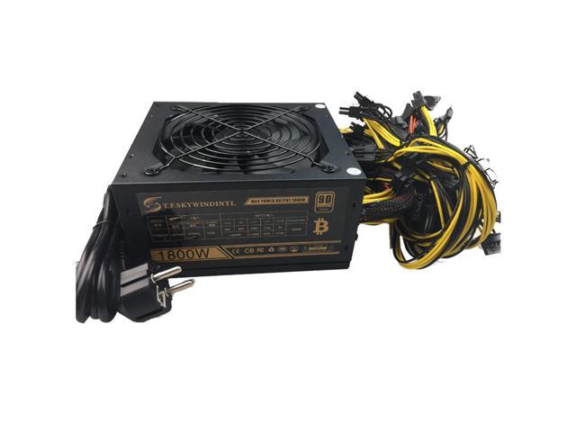 1800w Pc Power Supply 1800w Atx Psu For Rx470 Rx580 Rx570 Rx560 Pico Psu Asic Bitcoin Miner Atx Mining Machine Support 6 Gpu Newegg Com - 