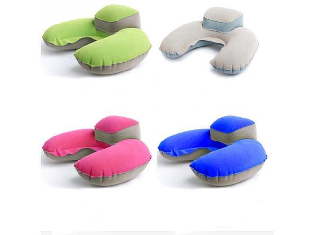 U Shape Blow Up Comfortable Neck Cushion Portable Travel Pillow