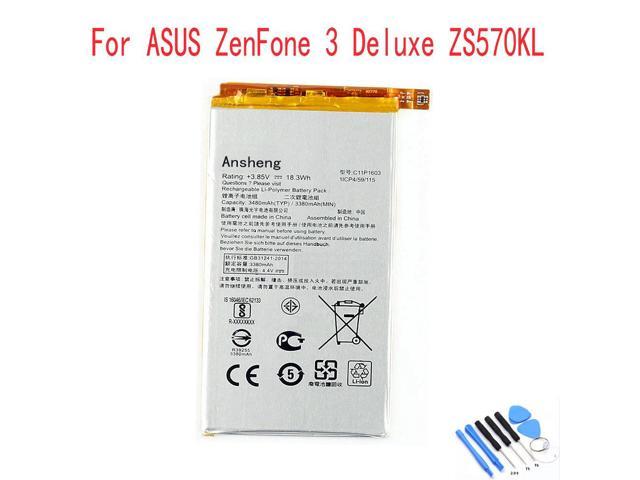 Original C11p1603 3480mah Battery For Asus Zenfone 3 Deluxe Zs570kl Mobile Phone Newegg Com