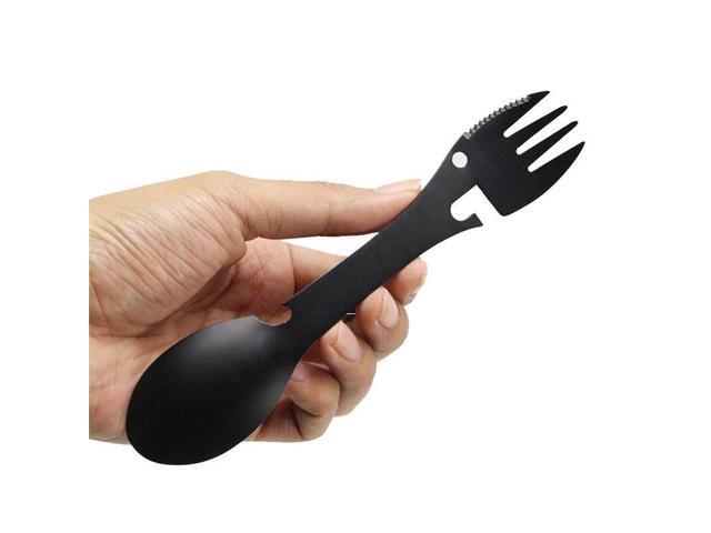 5 in 1 Multi-functional Outdoor Tools Stainless Steel Camping Survival EDC Kit P