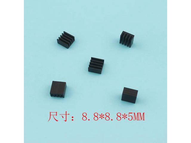 100pcs 8.8*8.8*5mm Ram Heatsink Aluminum Chip Aluminum Heat Sink Radiator Cooler