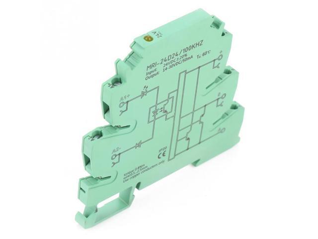 Durable MRI-24D24 High Frequency 100KHZ Photoelectrical Coupler IsolationOptocoupler Protection Relay with Yellow LED Indication PLC Relay Module 