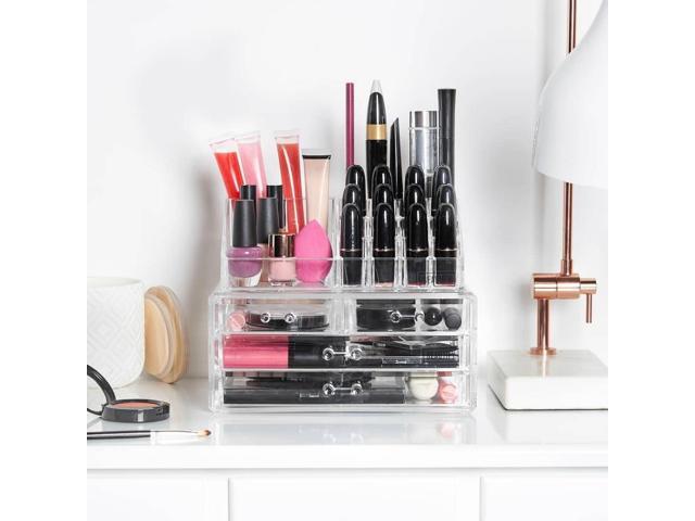 Jewelry Box Casket Drawer Acrylic Plastic Makeup Organizer