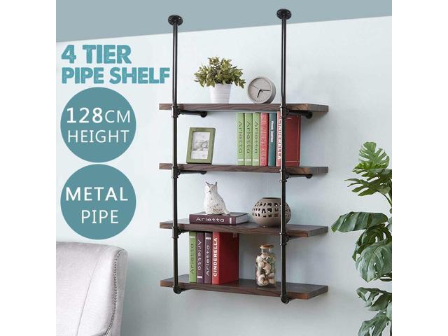 Industrial Retro Style Bookshelf Diy Wall Ceiling Mounted Open