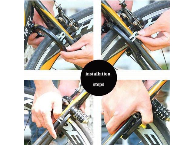 General Bicycle Horseshoe Claws Anti-theft Lock Password Share Bike N#S7