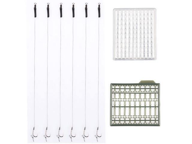 6 X Hair Rigs 12lb Barbless Size 6 8 10 Carp Fishing Ready Tied